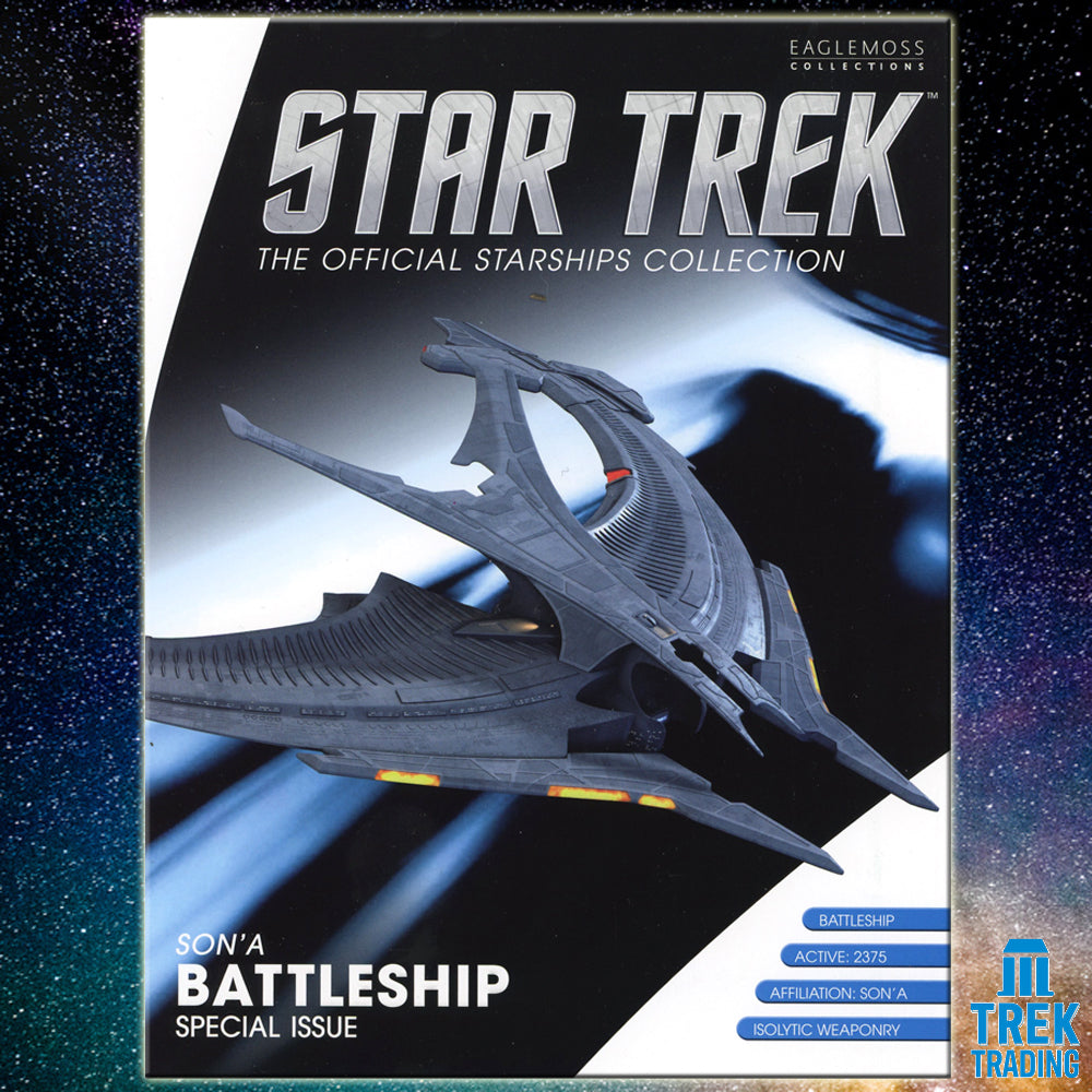 Star Trek Starships Collection - 16cm x 19cm Son'A Battleship - Special Issue 27 with Magazine