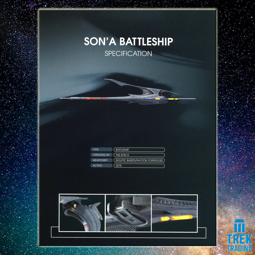 Star Trek Starships Collection - 16cm x 19cm Son'A Battleship - Special Issue 27 with Magazine