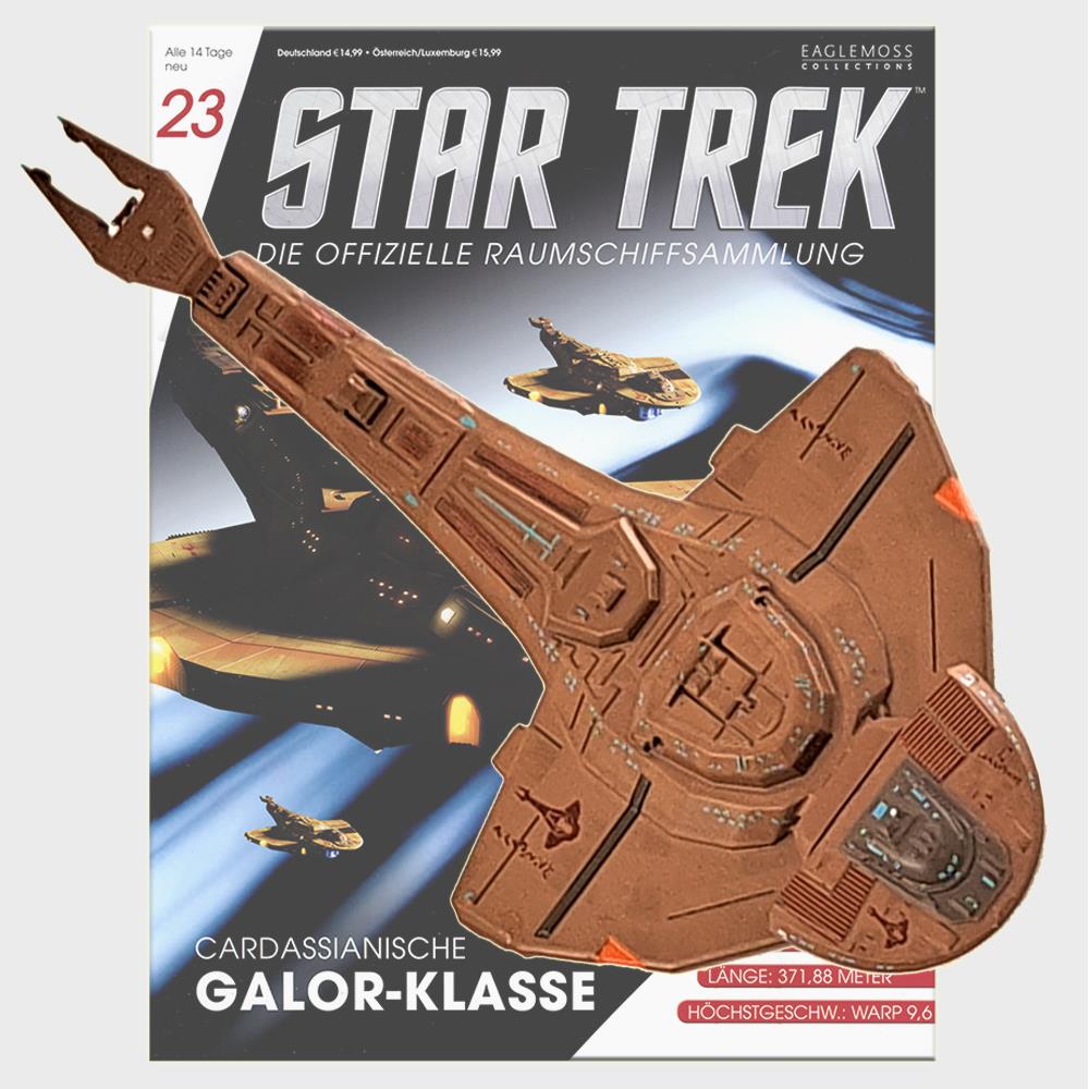 Star Trek Starships Collection - 13.9cm Cardassian Galor Class - Issue 23 with German Magazine