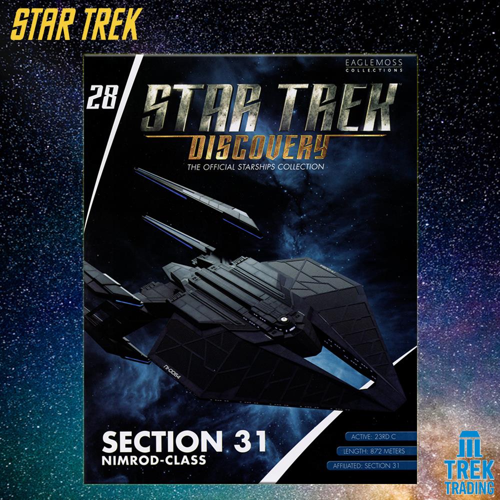 Star Trek Discovery Collection - 22cm Section 31 Nimrod-Class Starship - Issue 28 with Magazine