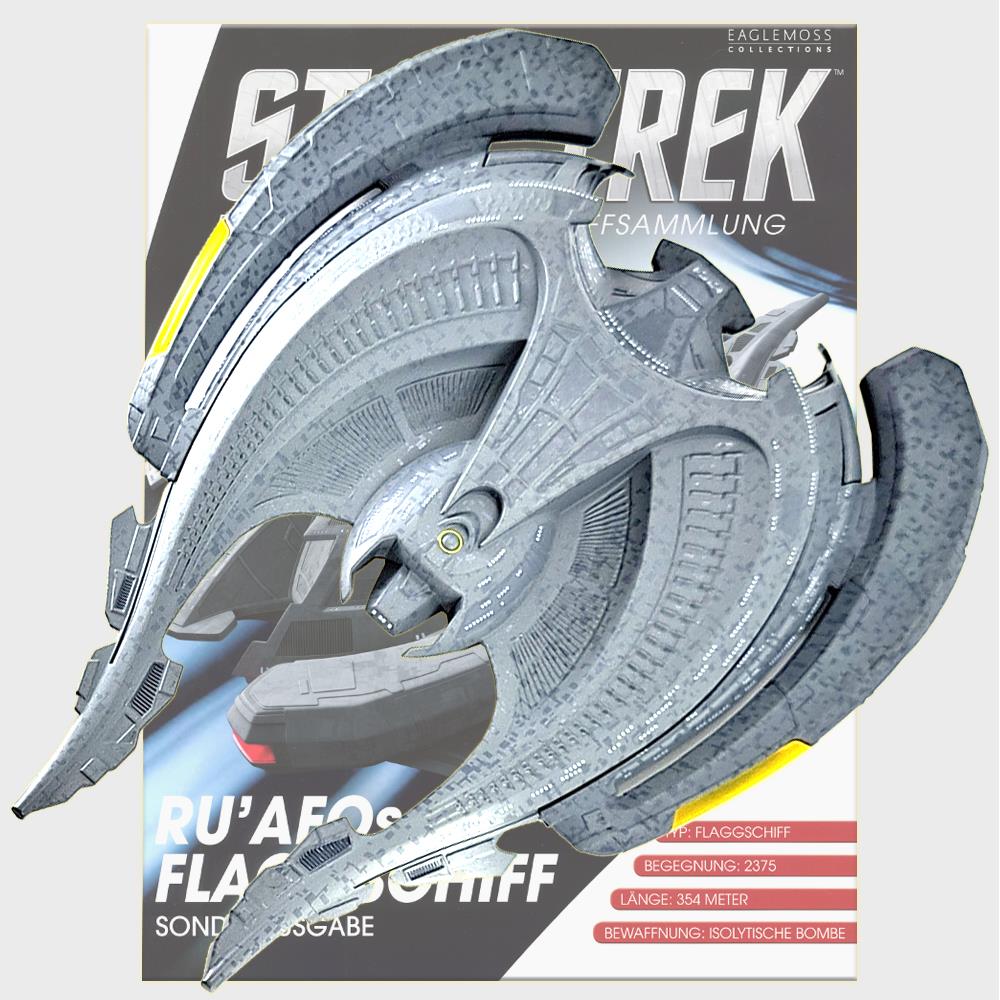 Star Trek Starships Collection - 17.4cm Ru'afo's Son'A Flagship - Special Issue 19 with German Magazine