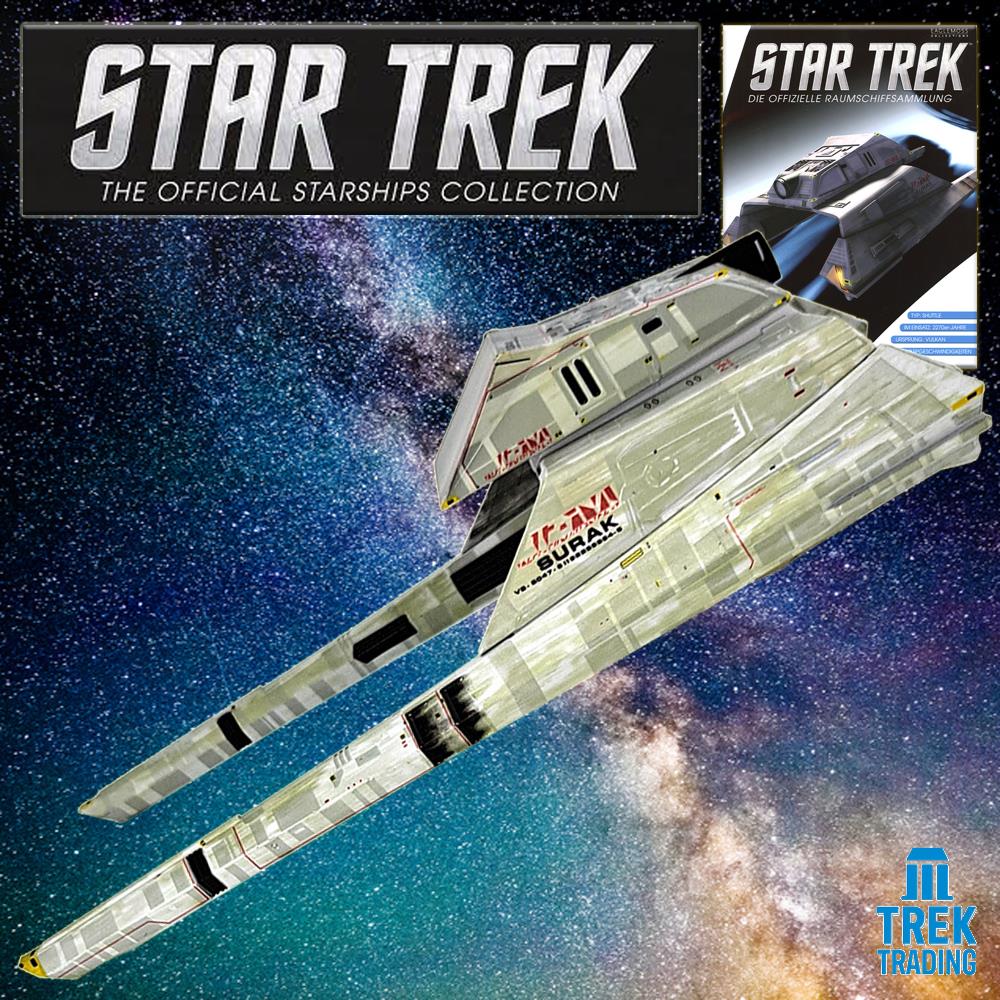 Star Trek Starships Collection - 21.7cm Vulcan Long-Range Shuttle - Special Issue 21 with German Magazine