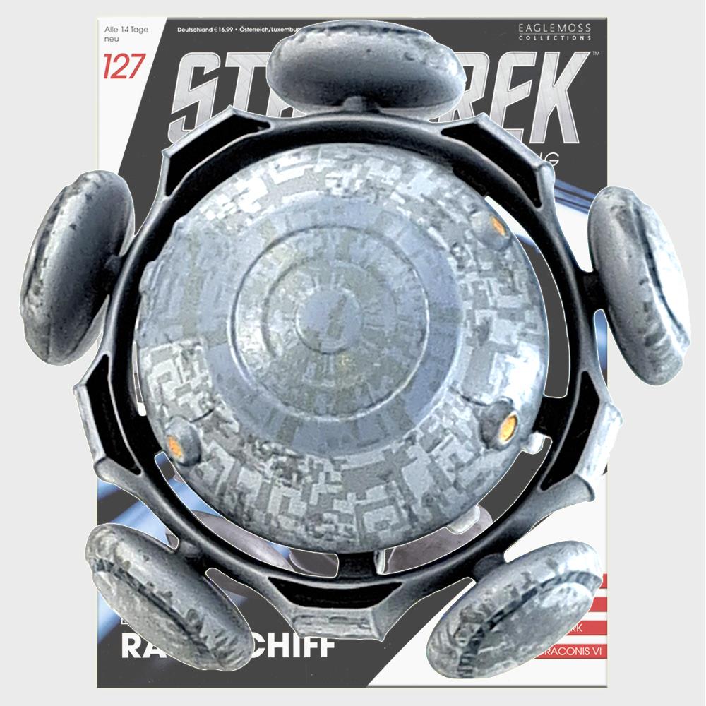 Star Trek Starships Collection - 4.9cm x 6.9cm Eymorg Starship - Issue 127 with German Magazine