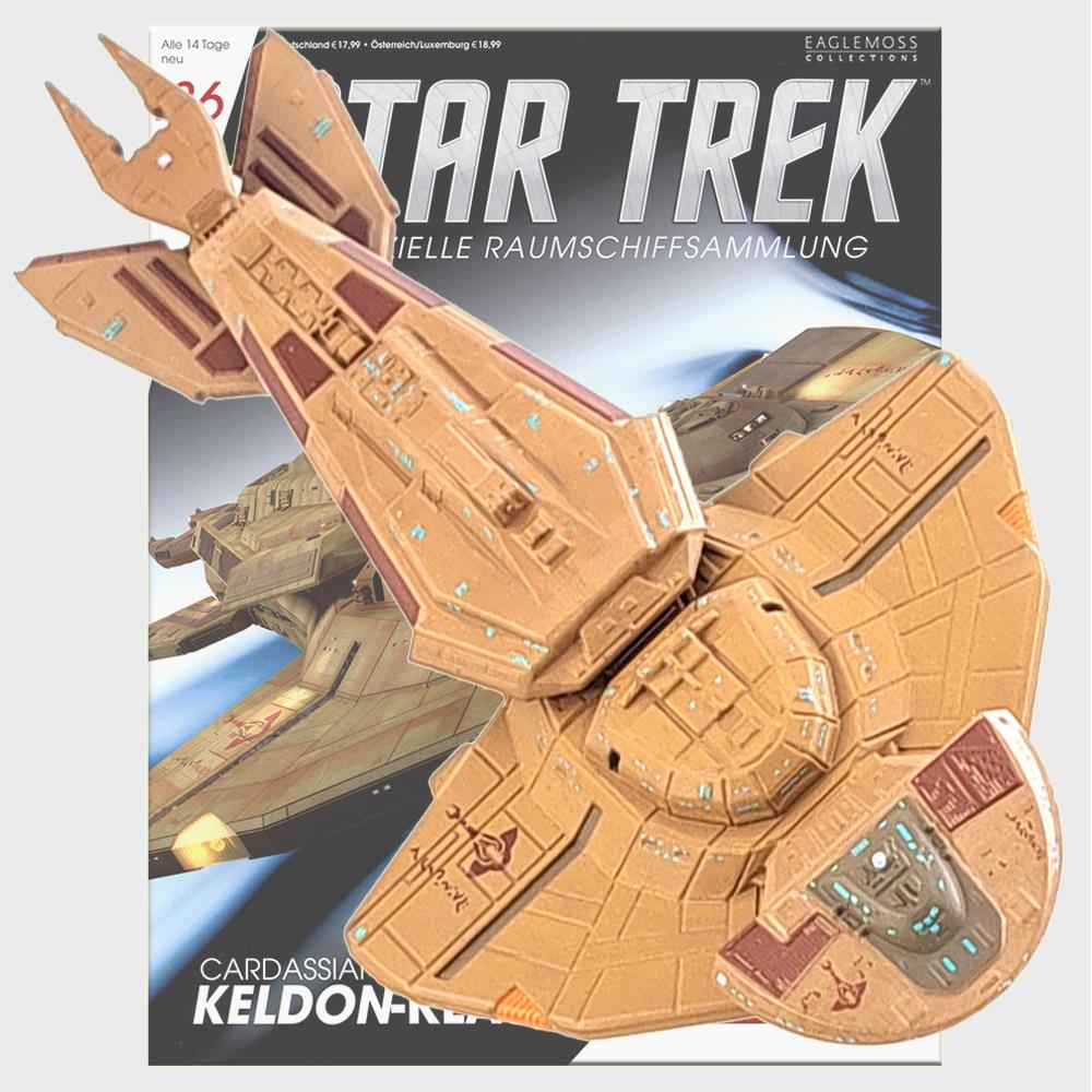 Star Trek Starships Collection - 13.9cm Cardassian Keldon Class - Issue 136 with German Magazine