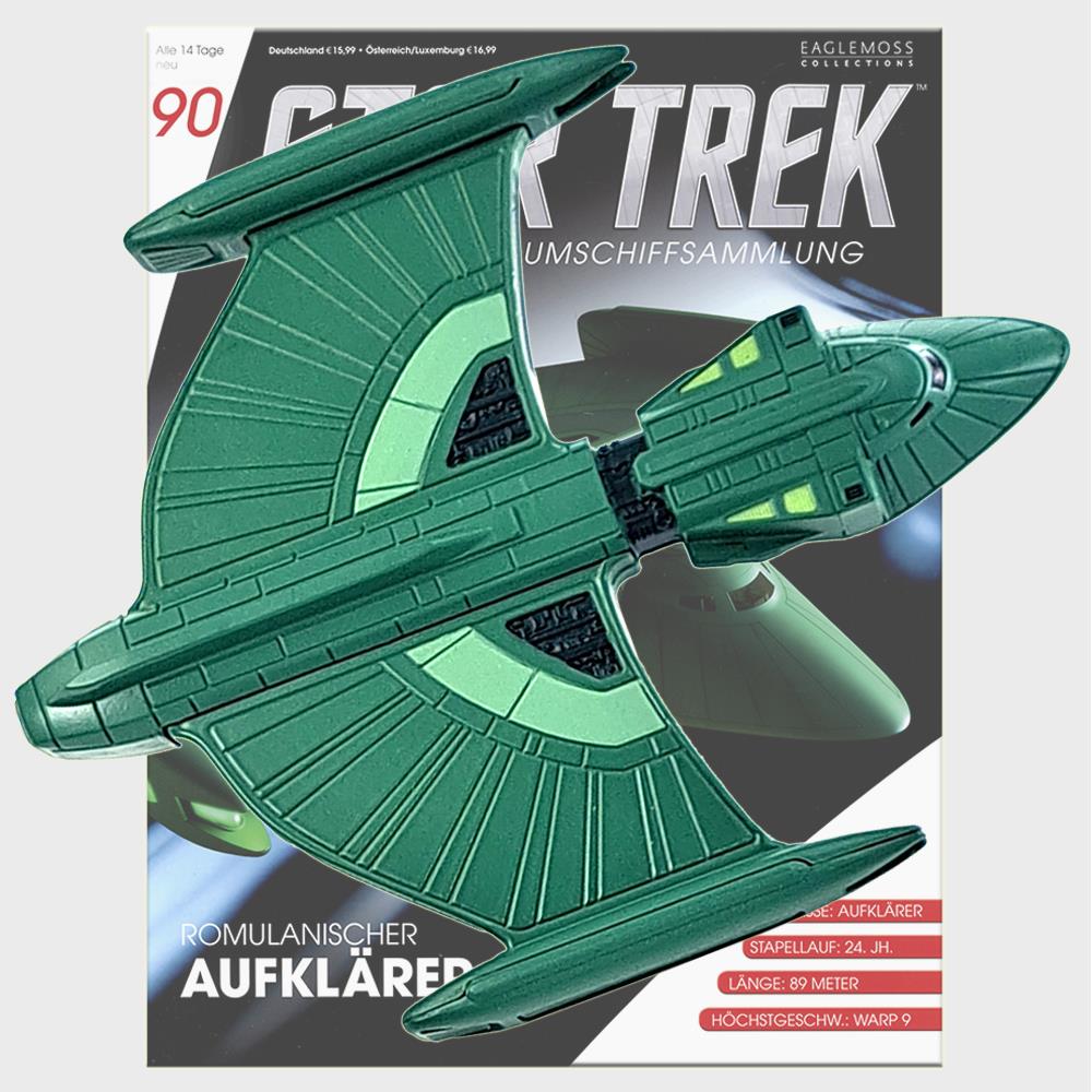 Star Trek Starships Collection - 12cm Romulan Scout Ship - Issue 90 with German Magazine