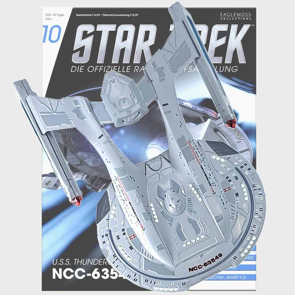 Star Trek Starships Collection - 12cm USS Thunderchild NCC-63549 - Issue 10 with German Magazine