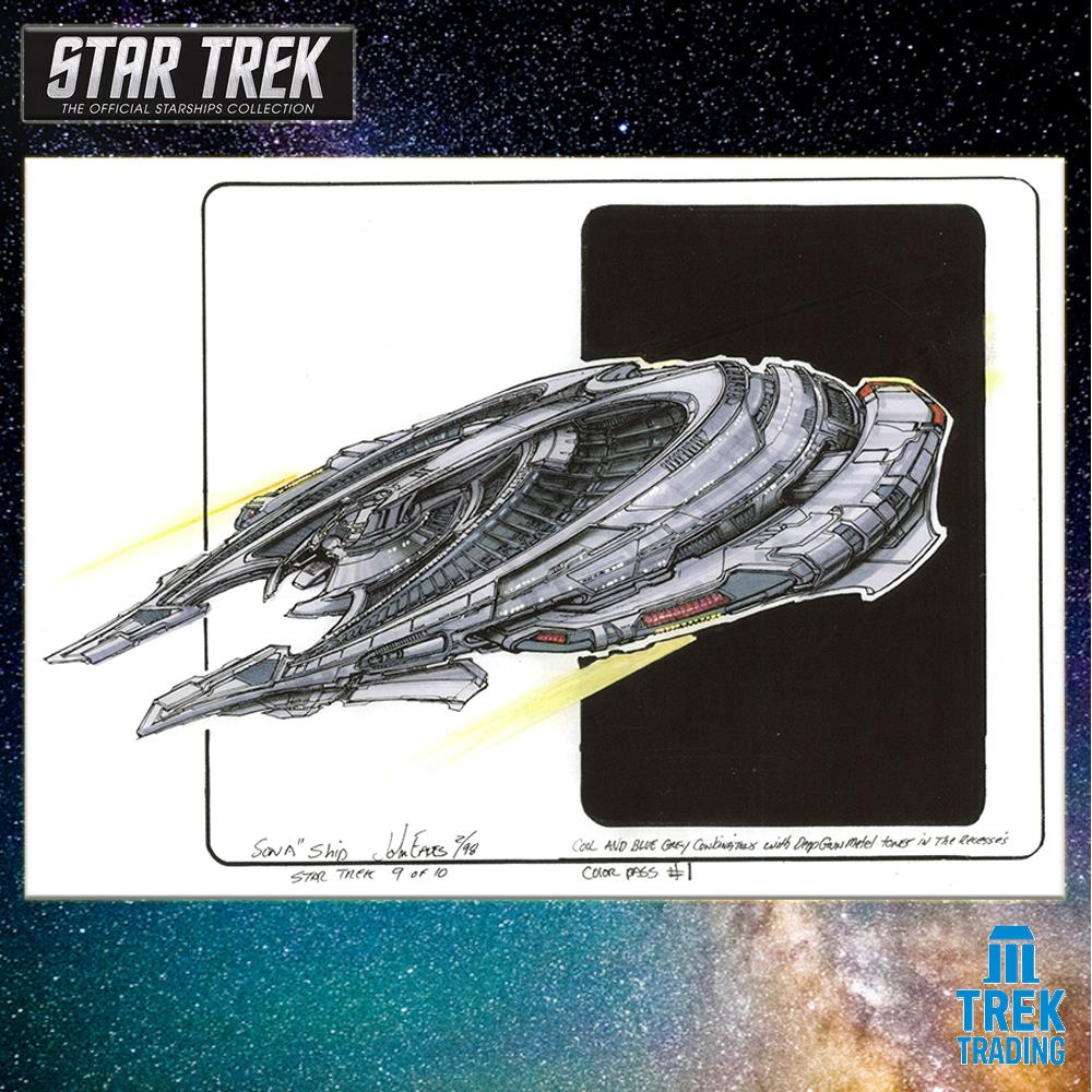 Star Trek Starships Collection - 17.4cm Ru'afo's Son'A Flagship - Special Issue 19 with German Magazine