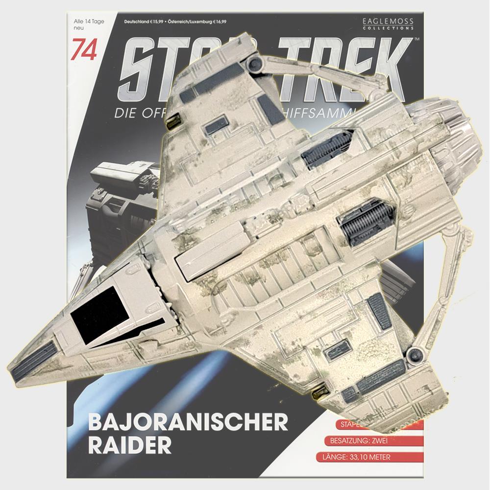 Star Trek Starships Collection - 12cm Bajoran Raider - Issue 74 with German Magazine