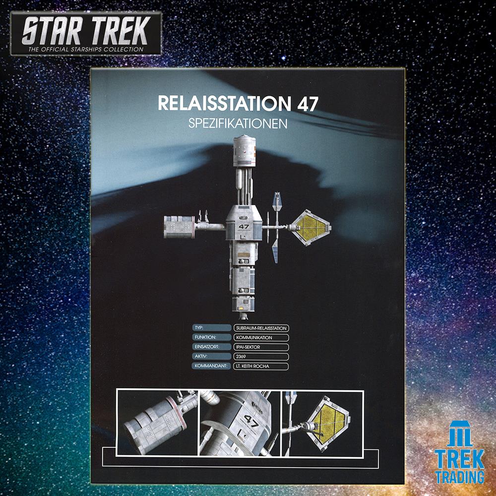 Star Trek Starships Collection - 18cm x 16.3cm Relay Station 47 - Special Issue 26 with German Magazine