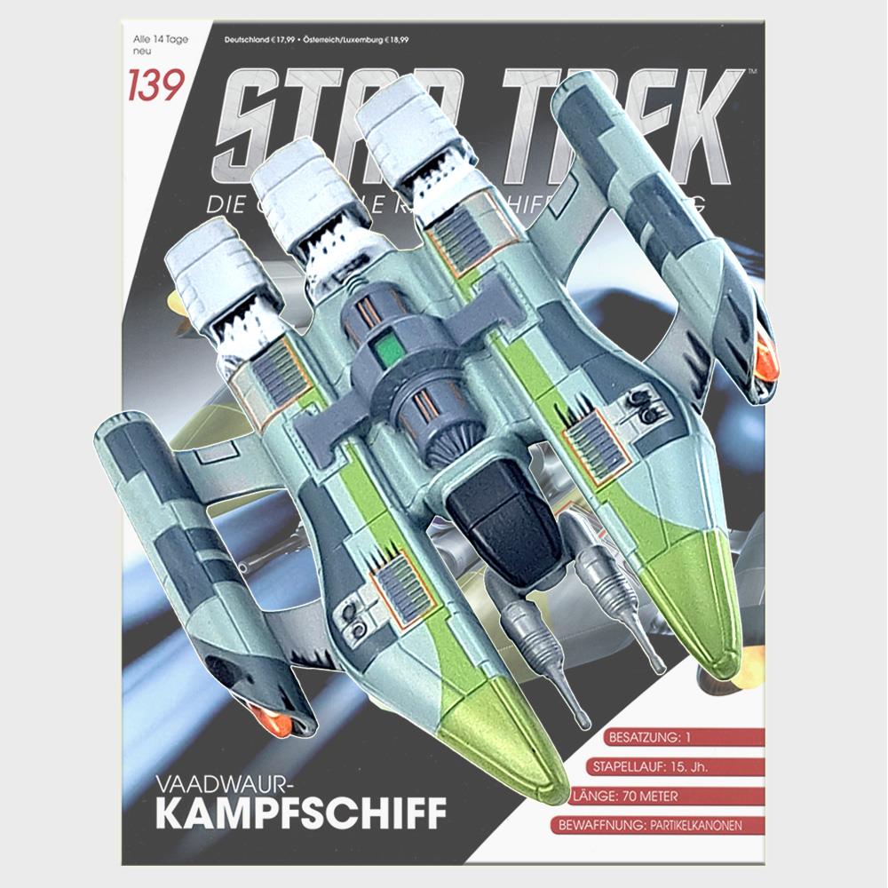 Star Trek Starships Collection - 11.5cm Vaadwaur Assault Fighter - Issue 139 with German Magazine