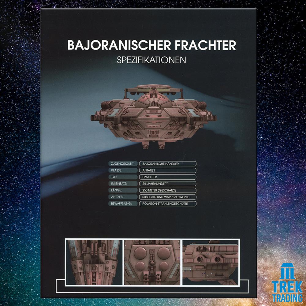 Star Trek Starships Collection - 13cm Antares Class Bajoran Freighter - Issue 101 with German Magazine