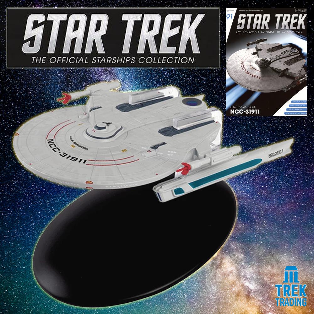 Star Trek Starships Collection - 12cm USS Saratoga NCC-31911 - Issue 91  No magazine