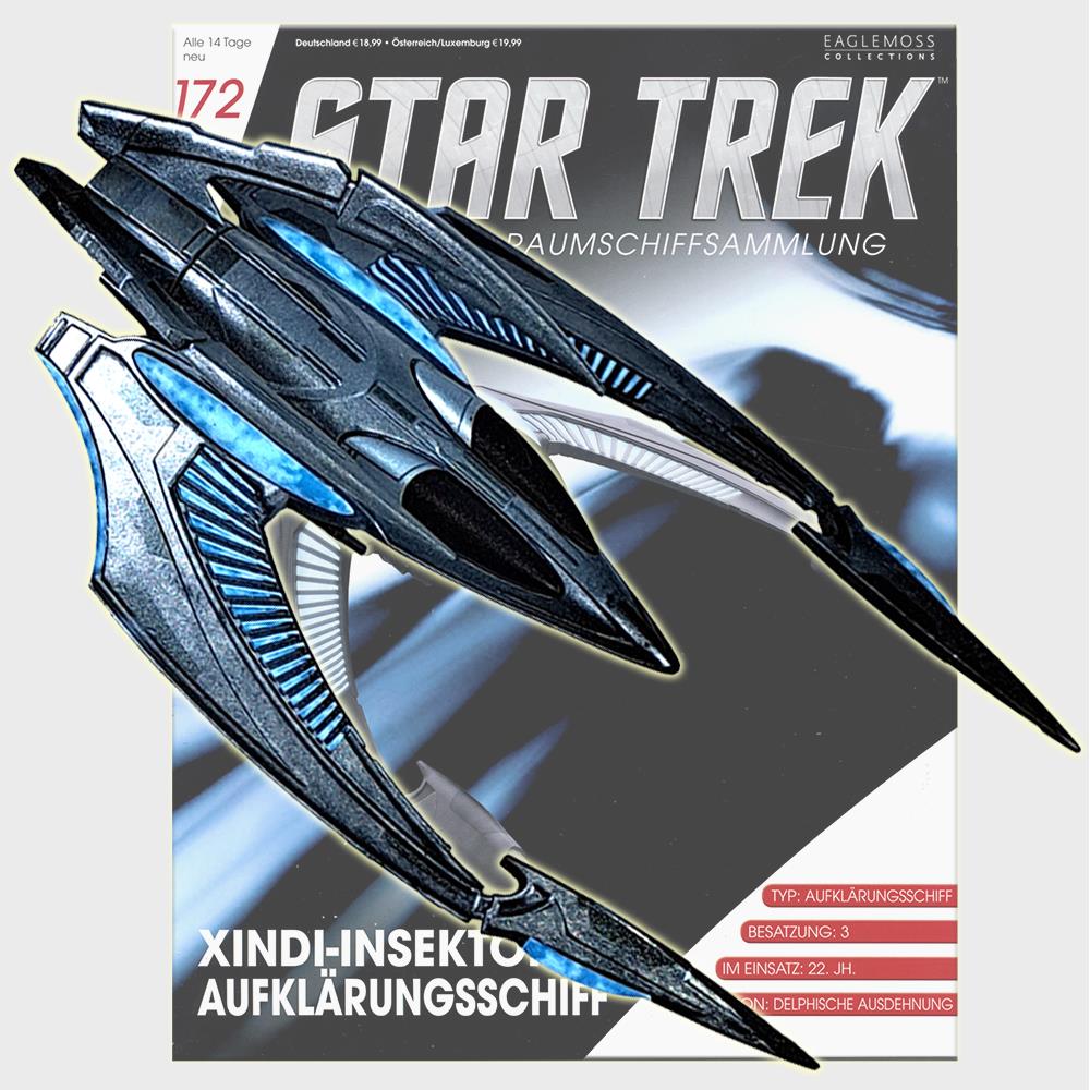 Star Trek Starships Collection - 12.5cm Xindi-Insectoid Scout Ship - Issue 172 with German Magazine