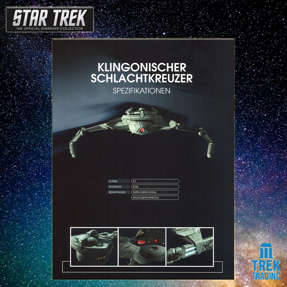 Star Trek Starships Collection - 22.5cm Klingon Battlecruiser (Star Trek 2009 Movie) - Special Issue 13 with German Magazine