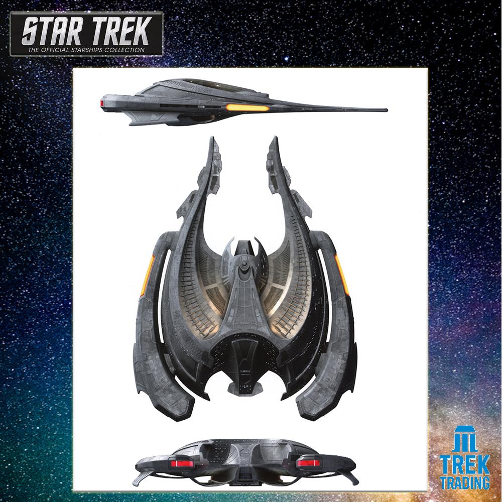 Star Trek Starships Collection - 17.4cm Ru'afo's Son'A Flagship - Special Issue 19 with German Magazine