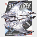 Star Trek Starships Collection - 10.5cm x 11cm Jem'Hadar Battlecruiser - Issue 11 with German Magazine