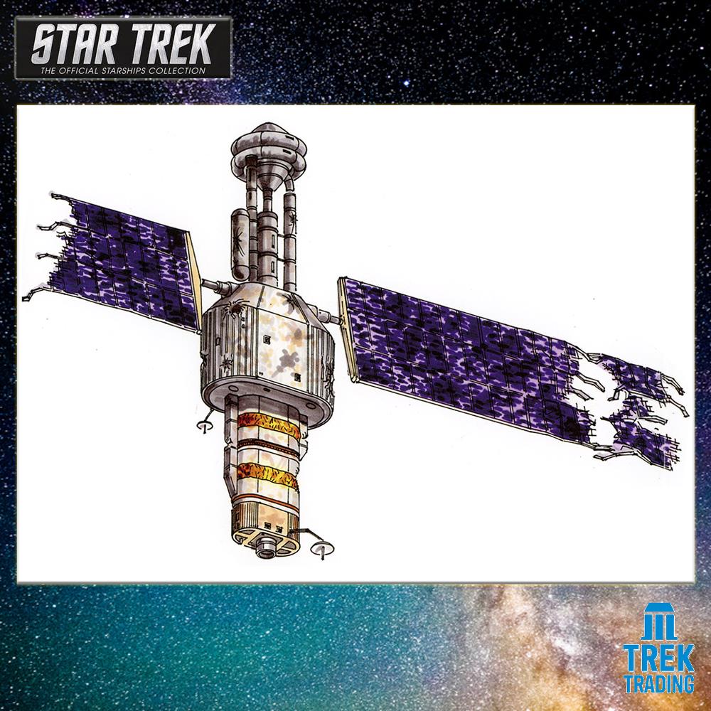 Star Trek Starships Collection - 18cm x 16.3cm Relay Station 47 - Special Issue 26 with German Magazine