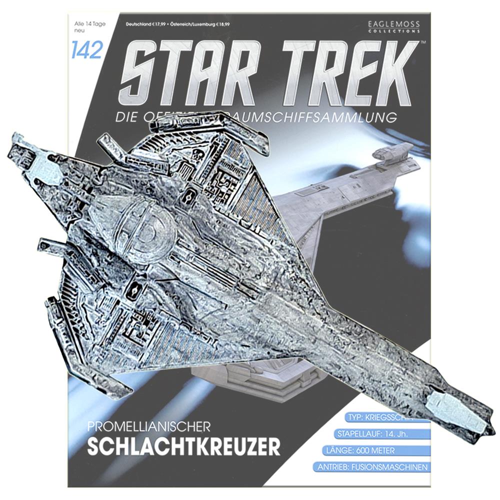 Star Trek Starships Collection - 14.2cm Promellian Battle Cruiser - Issue 142 with German Magazine
