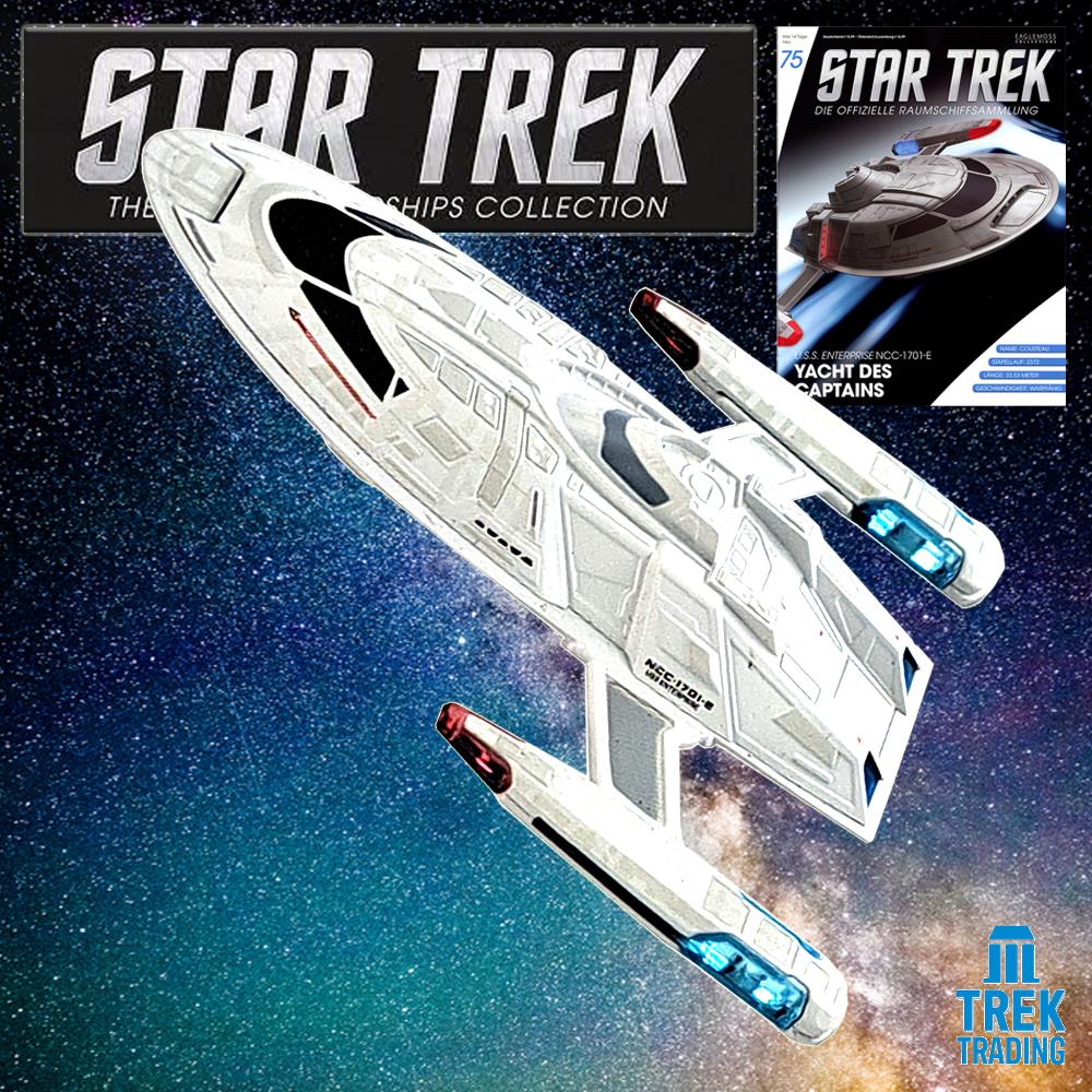 Star Trek Starships Collection - 10.5cm USS Enterprise NCC-1701-E Captain's Yacht Cousteau - Issue 75  No magazine