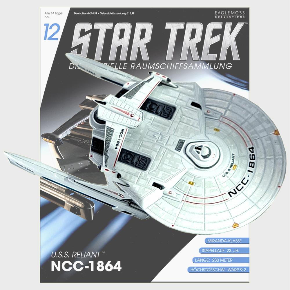 Star Trek Starships Collection - 11.5cm USS Reliant NCC-1864 - Issue 12 with German Magazine