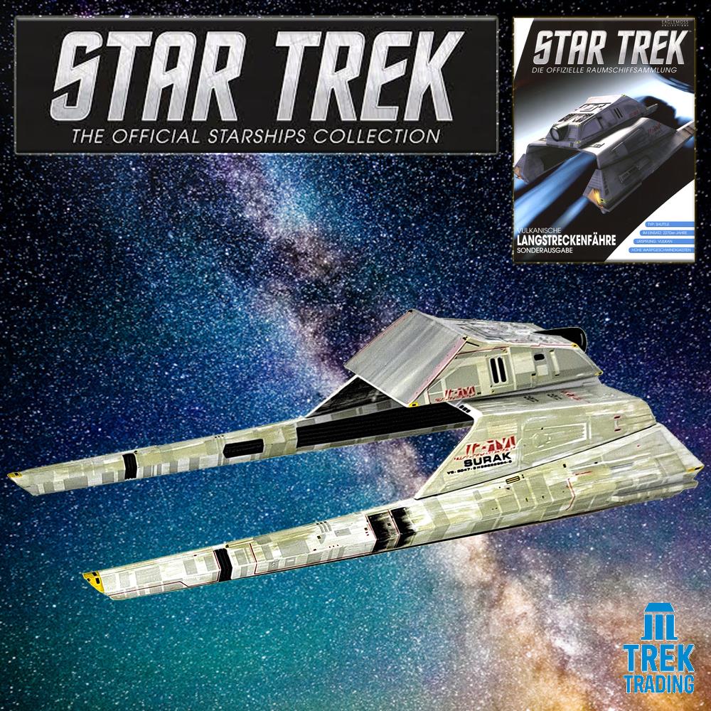 Star Trek Starships Collection - 21.7cm Vulcan Long-Range Shuttle - Special Issue 21 with German Magazine